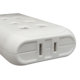 Royu REDPL306 4-Gang Universal Outlet + 2 Flat Pin Outlet Adapter | Royu by KHM Megatools Corp.